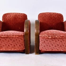 Art Deco Armchairs, Early 20th Century