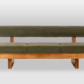 3-Seater Sofa in Light Ash Wood, Contemporary