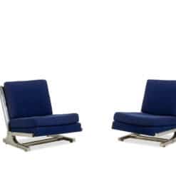 Alternative view of Valérian Rybar Armchairs and Ottoman, Pair, 1970s