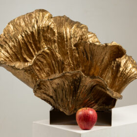 Chrystiane Charles Bronze Lamp, for Maison Charles, Signed