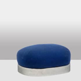 Valérian Rybar Armchairs and Ottoman, Pair, 1970s