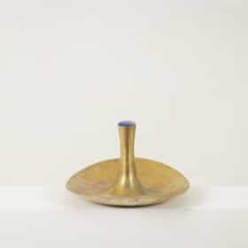 Philippe Hiquily Bronze Cup, Hammered and Gilded, Signed, 1980s