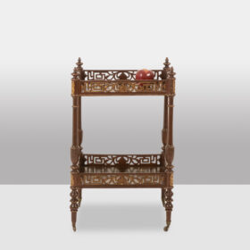 Small Side Table, Japanese-style Lacquer, Napoleon III Period