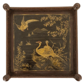 Small Side Table, Japanese-style Lacquer, Napoleon III Period