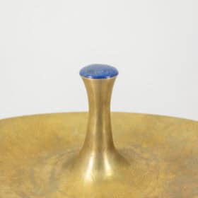 Philippe Hiquily Bronze Cup, Hammered and Gilded, Signed, 1980s