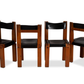 Pierre Chapo “S11” Chairs, Set of 8, 1960s-70s