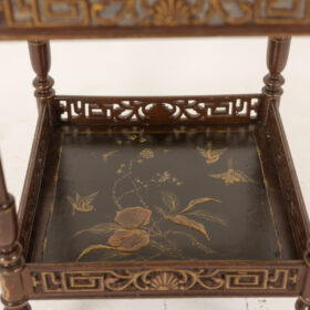 Small Side Table, Japanese-style Lacquer, Napoleon III Period