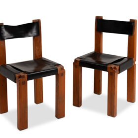 Pierre Chapo “S11” Chairs, Set of 8, 1960s-70s