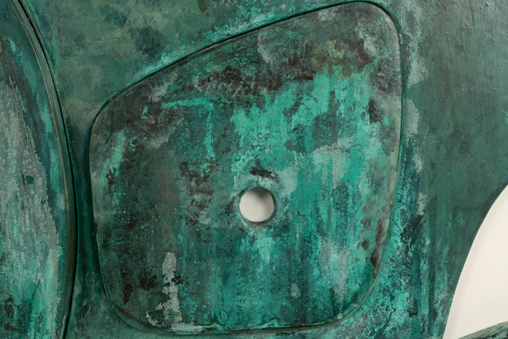 “Sortez du cadre!” Bas-relief, Weathered Wood, Contemporary - Image 6