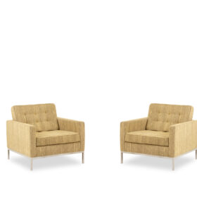 Florence Knoll Sofa and Armchairs, for Knoll, 1960s-70s.