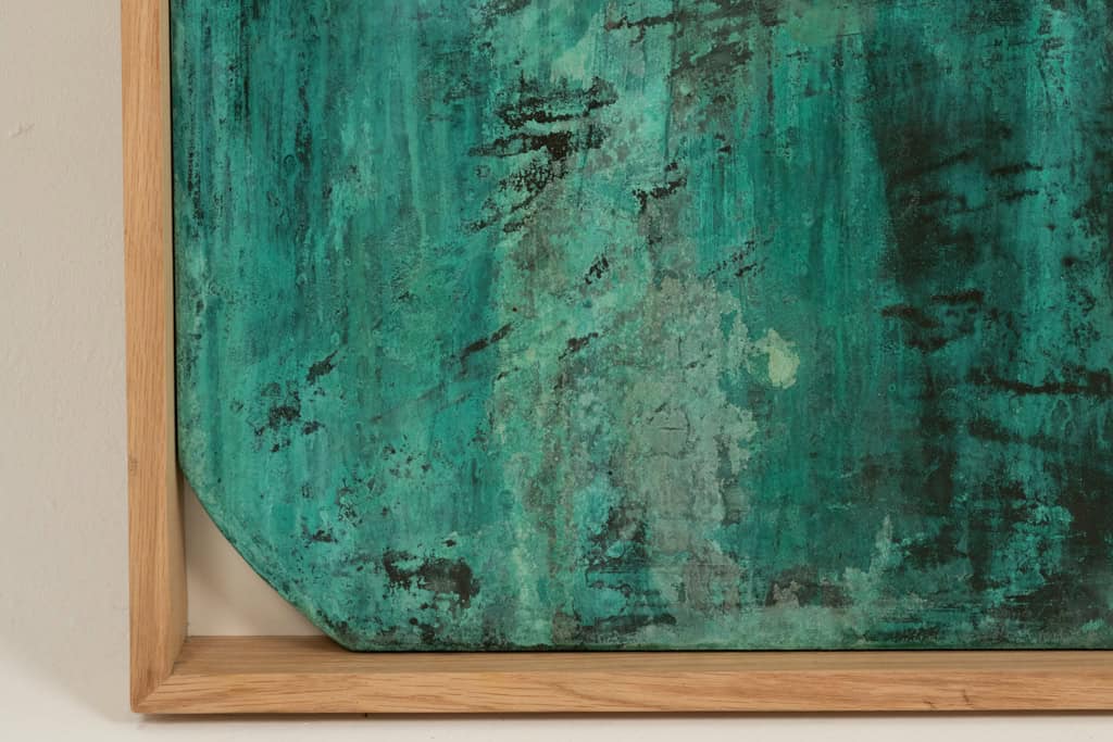 “Sortez du cadre!” Bas-relief, Weathered Wood, Contemporary - Image 7