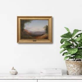 Italian 19th Century Painting, Oil on Canvas, View of Naples