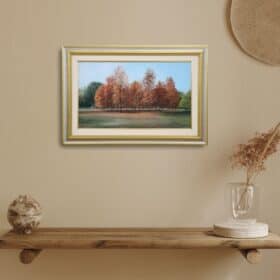 Italian 20th Century Painting, Oil on Canvas Cardboard