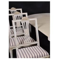 Alternative view of Swedish Gustavian Dining Chairs, Set of 6, Mid-20th Century