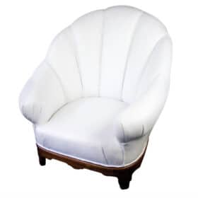 Art Deco Shellback Armchair, Early 20th Century Swedish Antique