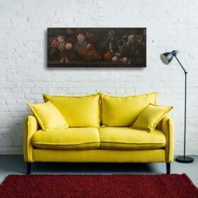 Italian Antique Oil Painting, 18th Century, Still Life