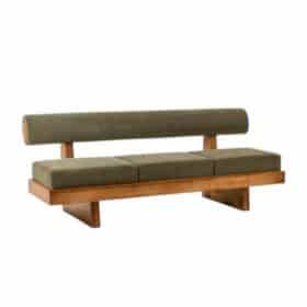 3-Seater Sofa in Light Ash Wood, Contemporary