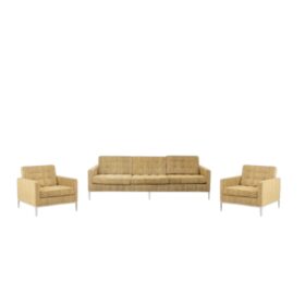 Florence Knoll Sofa and Armchairs, for Knoll, 1960s-70s.