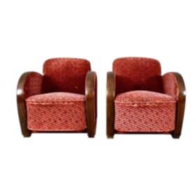 Art Deco Armchairs, Early 20th Century