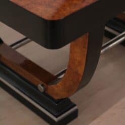 Expandable Art Deco Dining Table, Thuja Roots, Lacquered, France, circa 1930 - Image 12
