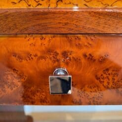 Art Deco Console Table, Thuja Roots, Birch, Silver-Plate, France circa 1925 - Image 17