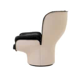 Alternative view of Elda Chair, Joe Colombo, Comfort, Black and Creme, Italy, circa 1970