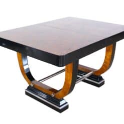 Expandable Art Deco Dining Table, Thuja Roots, Lacquered, France, circa 1930 - Image 3