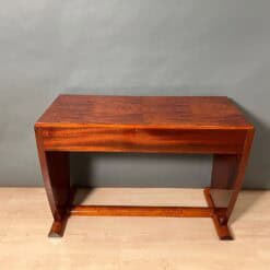 Art Deco Console Table, Thuja Roots, Birch, Silver-Plate, France circa 1925 - Image 4