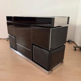 Vintage Italian Modern Dry Bar attributed to Willy Rizzo, 1970