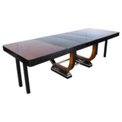 Expandable Art Deco Dining Table, Thuja Roots, Lacquered, France, circa 1930 - Image 8
