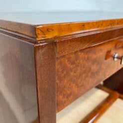Art Deco Console Table, Thuja Roots, Birch, Silver-Plate, France circa 1925 - Image 8