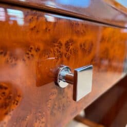 Art Deco Console Table, Thuja Roots, Birch, Silver-Plate, France circa 1925 - Image 9