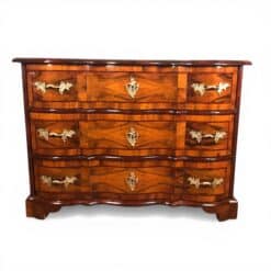 German Baroque Chest of Drawers- three drawers with walnut veneer- Styylish