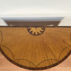 Alternative view of Pair of French Neoclassical Demi-Lune Tables, 19th century