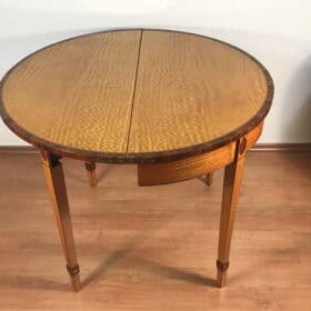 Pair of French Neoclassical Demi-Lune Tables, 19th century