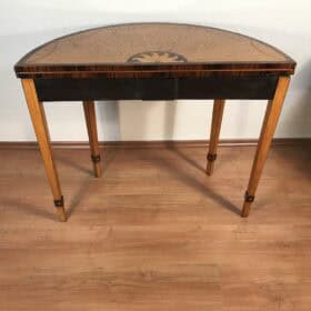 Pair of French Neoclassical Demi-Lune Tables, 19th century