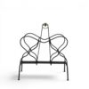 Jacques Adnet Style French Modernist Magazine Rack- Styylish