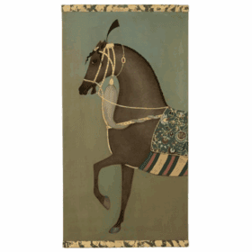 Brown Horse Painted Canvas, Contemporary