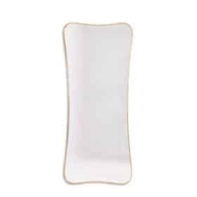 Gilded Brass Mirror, in the style of Gio Ponti, 1980s or 1990s.