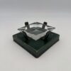Green Leather and Crystal Ashtray - Styylish