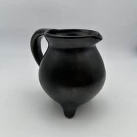 Faience Tripod Pitcher, Signed Studio Piece, 1950s-1960s.