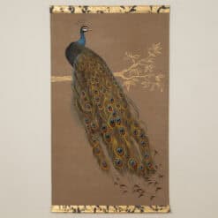 Alternative view of Contemporary Peacock Painted Canvas