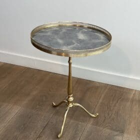 Neoclassical Style Brass Gueridon, Attributed to Maison Jansen