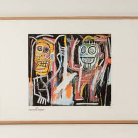 Jean-Michel Basquiat Print, Numbered, Color Silkscreen, 1990s