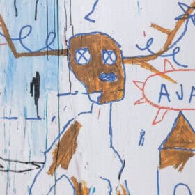 Basquiat Color Silkscreen Print, Numbered, 1990s