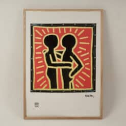 Alternative view of Keith Haring Color Print, Silkscreen, Numbered, 1990s