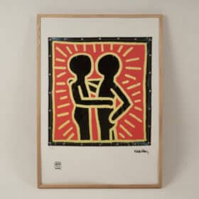 Keith Haring Color Print, Silkscreen, Numbered, 1990s