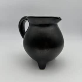 Faience Tripod Pitcher, Signed Studio Piece, 1950s-1960s.