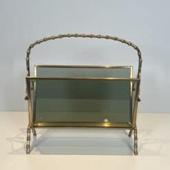Alternative view of Smoked Glass Magazine Rack, Attributed to Maison Baguès