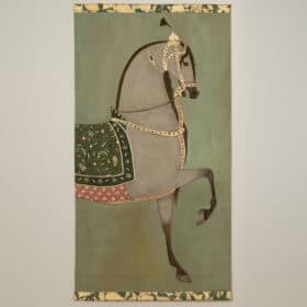 Indian Horse on Canvas, Contemporary.